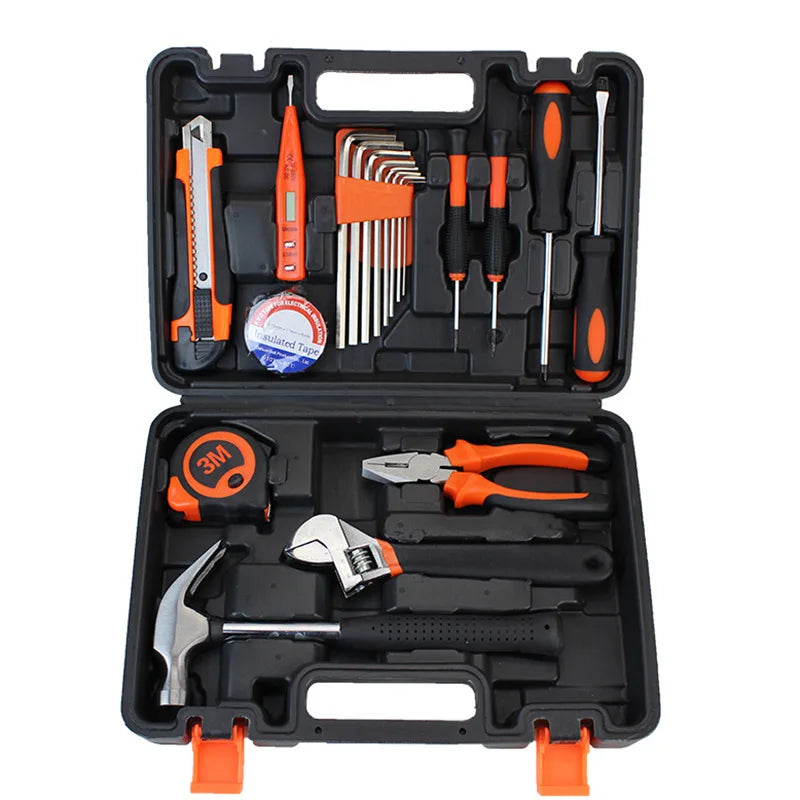 Multifunctional Manual Hardware Toolbox Home Repair Tool Box Waterproof Safety Box Hard Carrying Case Waterproof Hand Tools Sets