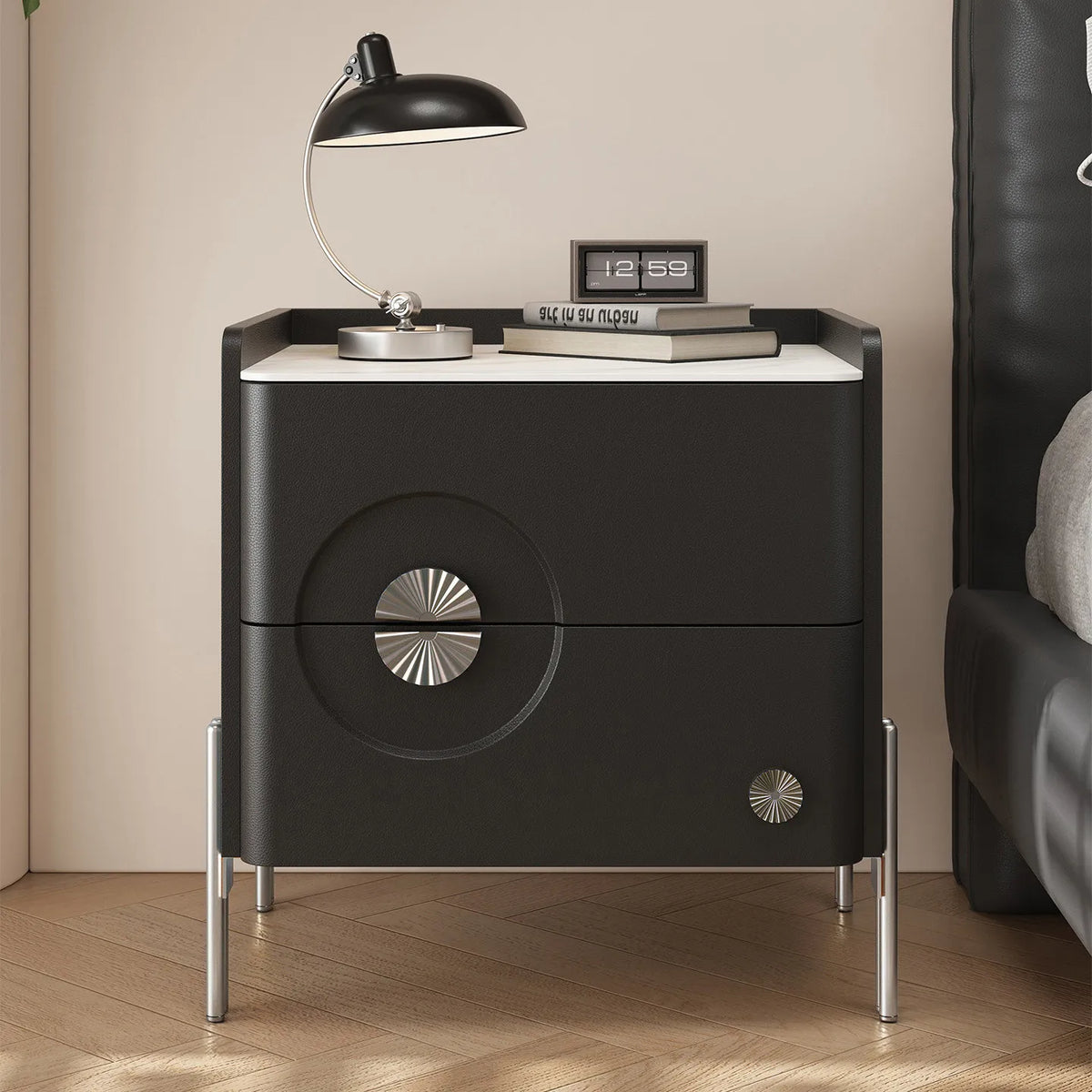 Storage Modern Large Quality Nightstand Vintage Trendy Bedside Table American Fashion Table Chevet Home Bedroom Furniture