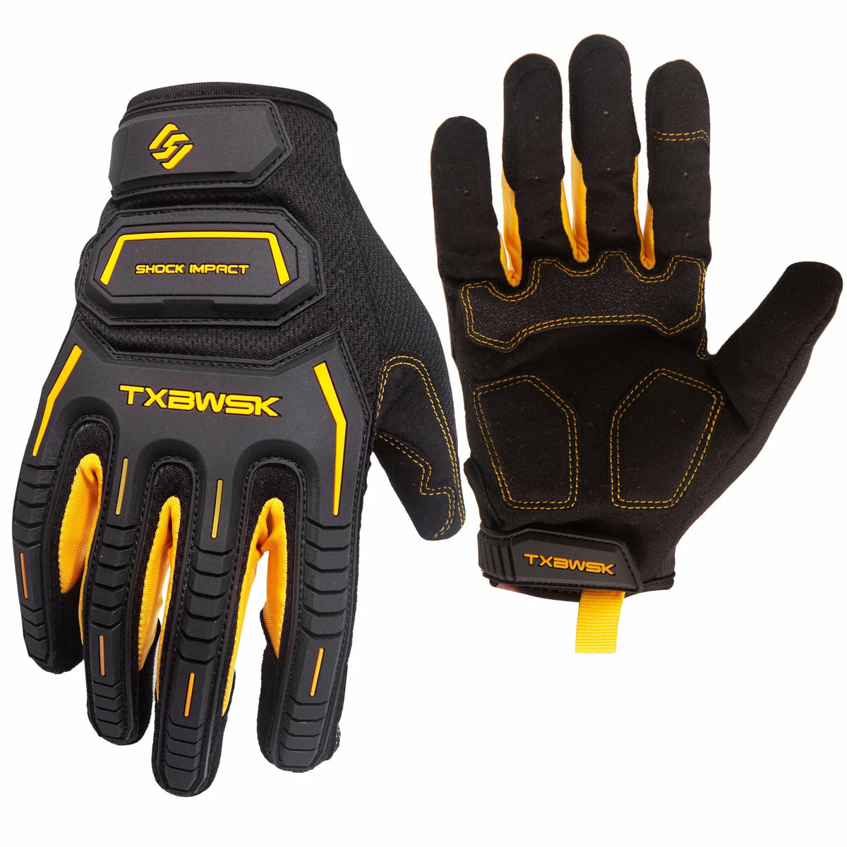 1Pair Work Gloves Men & Women, Utility Mechanic Working Gloves High Dexterity Touch Screen For Multipurpose,Excellent Grip