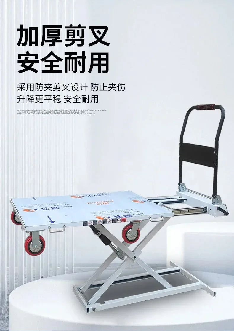 Portle Ximu Lake Car Hydraulic Loading And Unloading Slide Rail Mobile Hand Lifting Truck