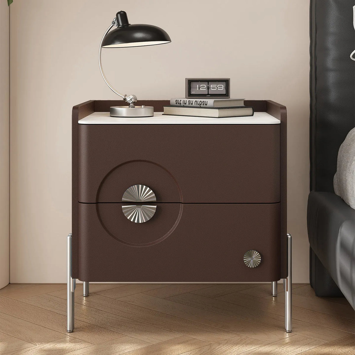 Storage Modern Large Quality Nightstand Vintage Trendy Bedside Table American Fashion Table Chevet Home Bedroom Furniture