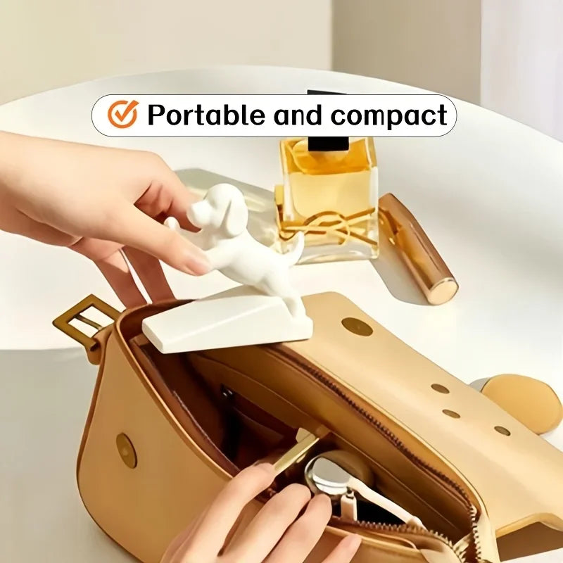 Cute Puppy Door Stopper, Thickened Anti-Collision, Noise-Reducing, Non-Slip Dog-Shaped Door Wedge for Floor-Standing Door Holder