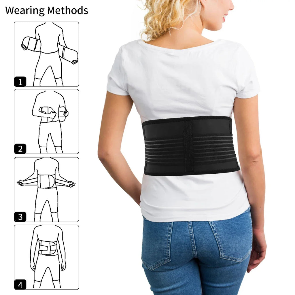 Back Support Belt Breathable Lower Back Brace Pain Relief Adjustable Self-Warming Comfort Lumbar Support Back Brace