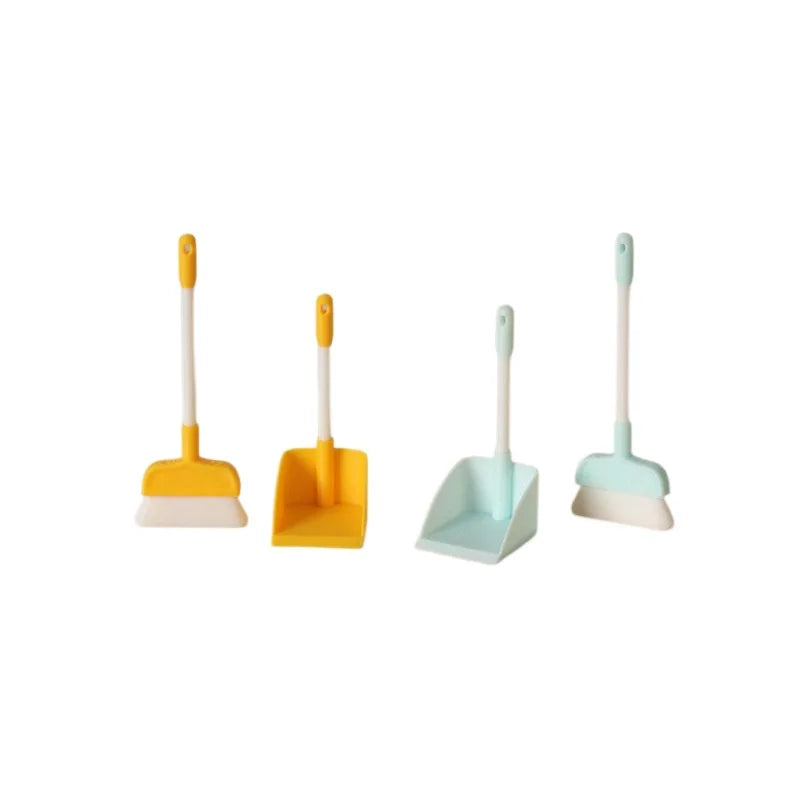 1:12 Dollhouse Mini Cleaning Tools Set Broom 1set Model Dustpan Simulation Scene Accessories Miniature Home Decor Decoration