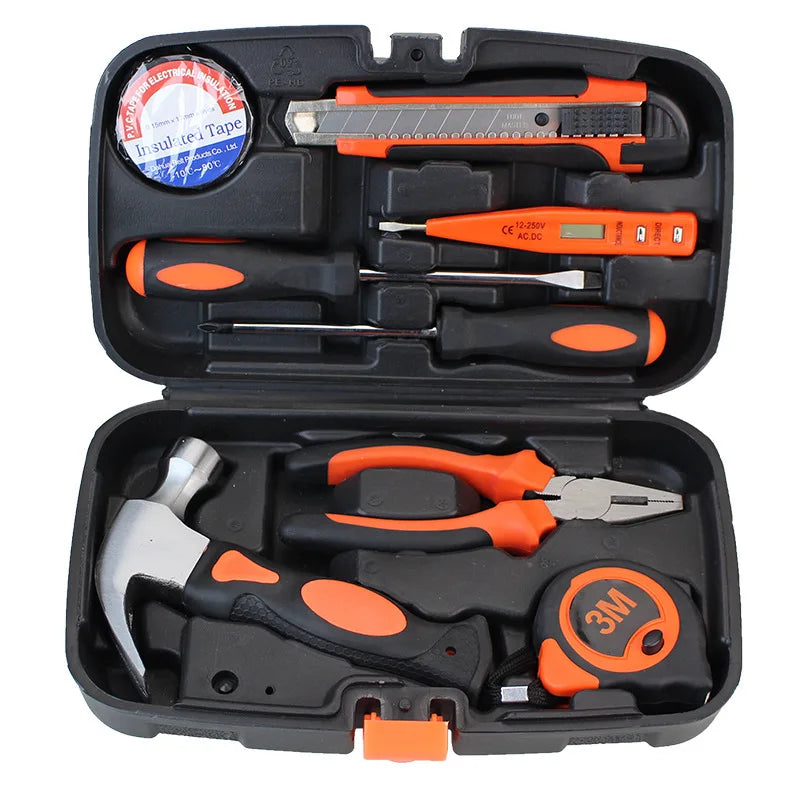 Multifunctional Manual Hardware Toolbox Home Repair Tool Box Waterproof Safety Box Hard Carrying Case Waterproof Hand Tools Sets