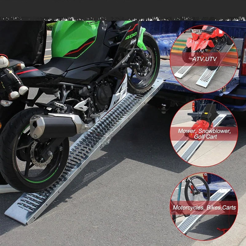 Truck Transport Loading and Unloading Trailer Rack Step Ramp Boarding Extended Ramp Climbing Ladder Folding Ramp