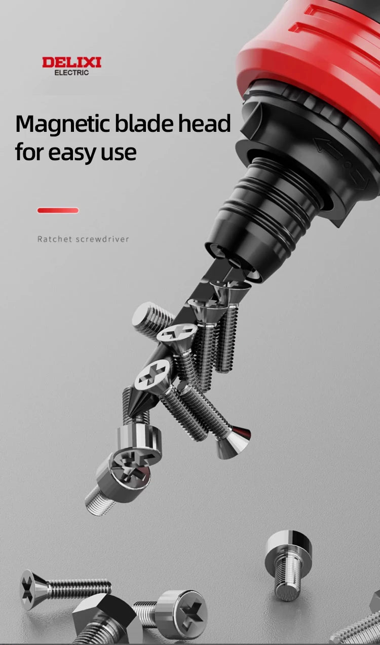 Screwdriver Set of 13 Pieces, Ratchet Set, Multi-functional Cross and Diagonal Use, Extendable, Mini , Household Manual Tool