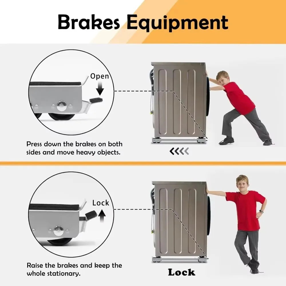 Set of 2 Heavy-Duty Furniture Dollies Featuring 24 Swivel Wheels for Easy Appliance Mobility