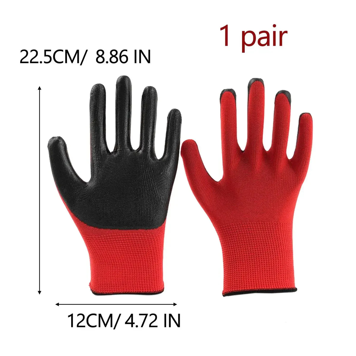 Anti Slip Wear-resistant Work Gloves Thick Latex Safety Work Gloves Palm Coated Gloves Gardening Mechanics Gardening Work Gloves