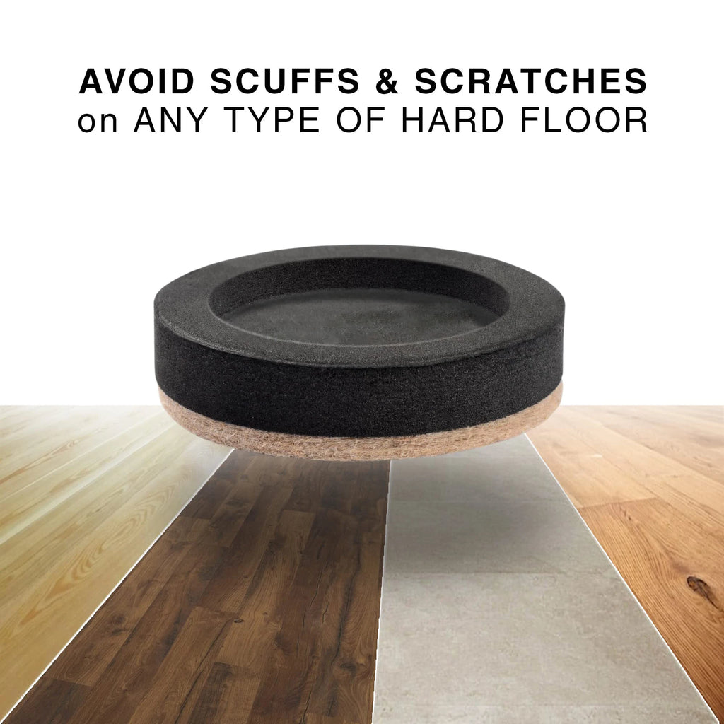 Felt Furniture Sliders for Hardwood Floors  16 PCS 3.5in - Furniture Slider with Unique Design