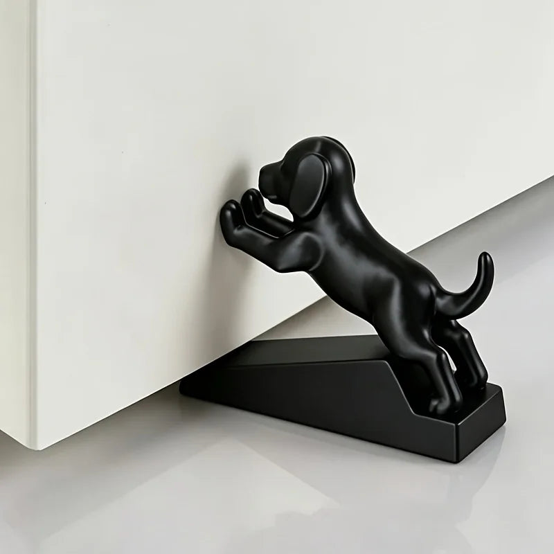Cute Puppy Door Stopper, Thickened Anti-Collision, Noise-Reducing, Non-Slip Dog-Shaped Door Wedge for Floor-Standing Door Holder