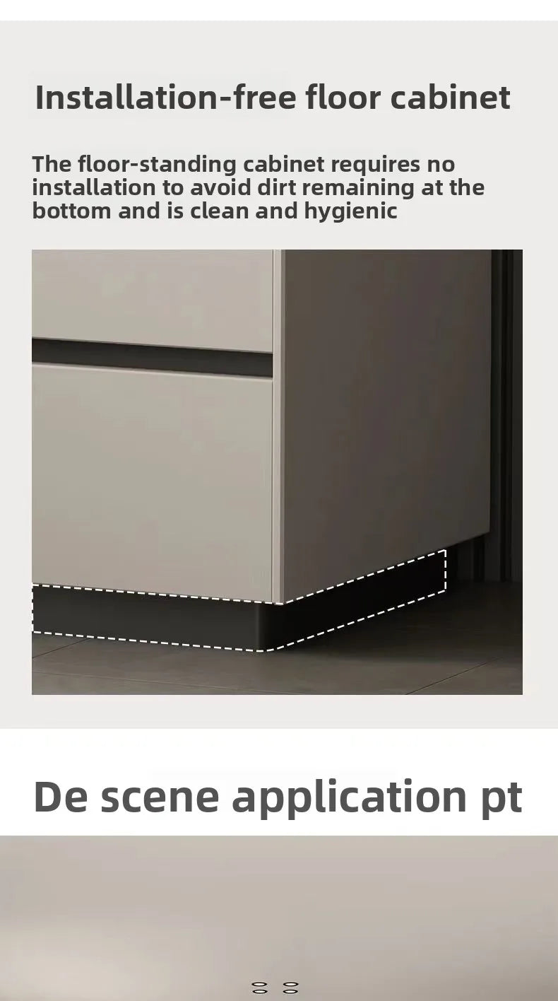 Solid Wood Nightstand No Assembly Large Drawer Hidden Handles Rounded Corners Safe Eco-Friendly Bedroom Furniture
