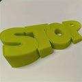 1 Practical Household Door Stopper with English Letter Stop, Creative and Safe Silicone Door Stopper