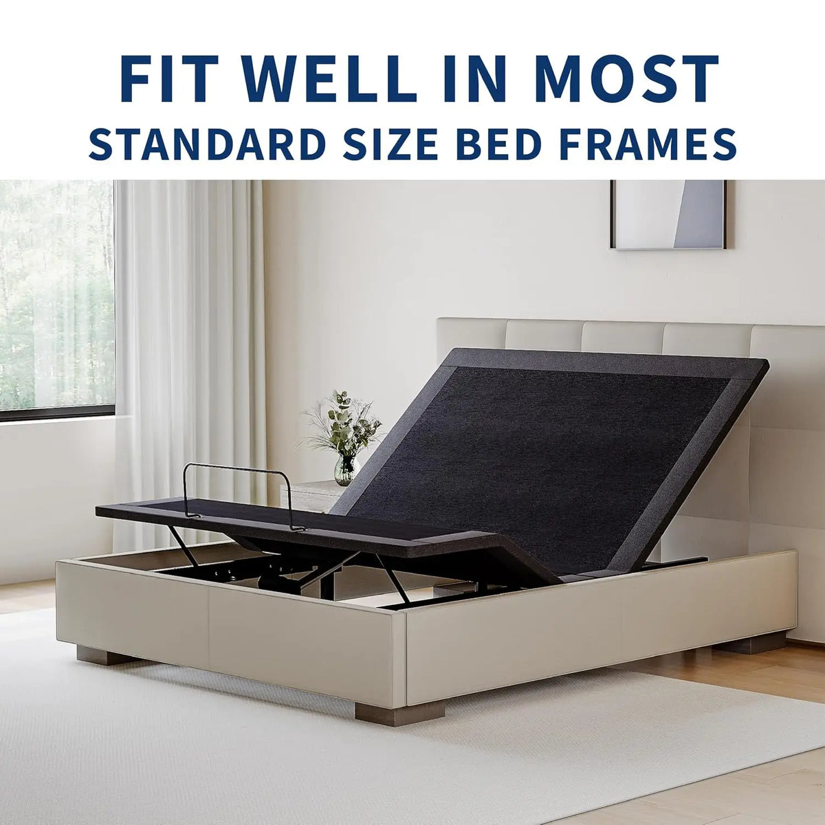 Adjustable Electric Bed Frame Full Size, Motorized Base, USB, Customized