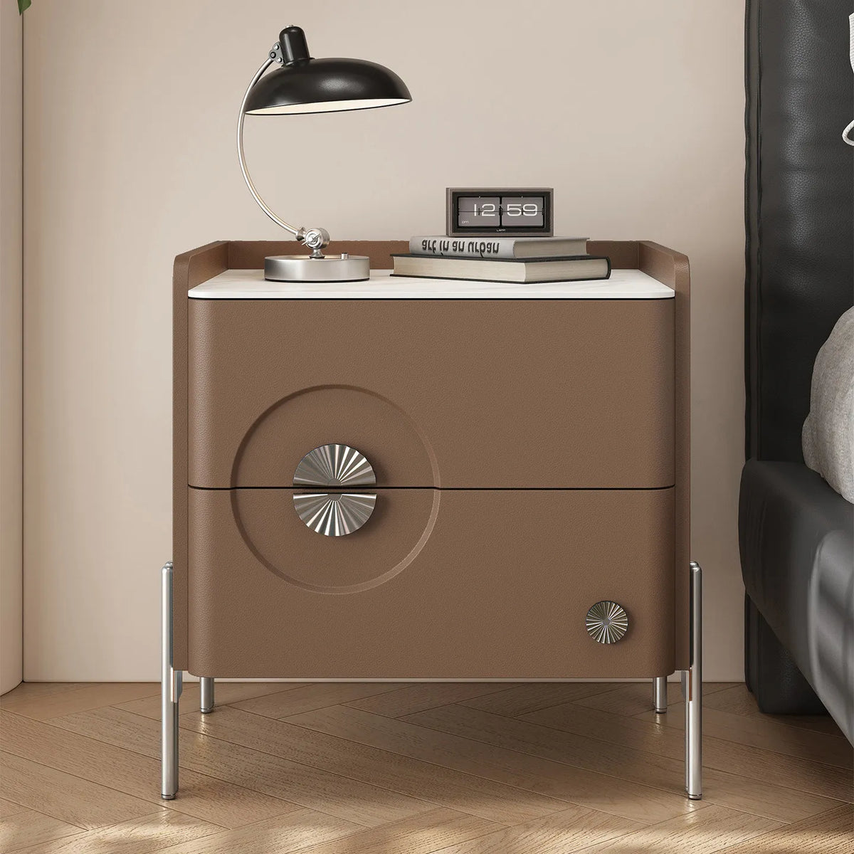 Storage Modern Large Quality Nightstand Vintage Trendy Bedside Table American Fashion Table Chevet Home Bedroom Furniture