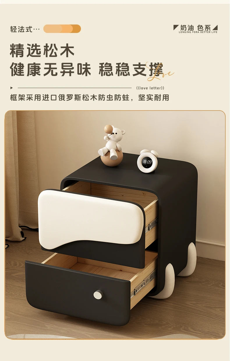 Glamour Korea Nightstand Nordic Cute Hidden Storage Trendy Nightstand Unique Simple Tables De Nuit Furniture For Bedroom