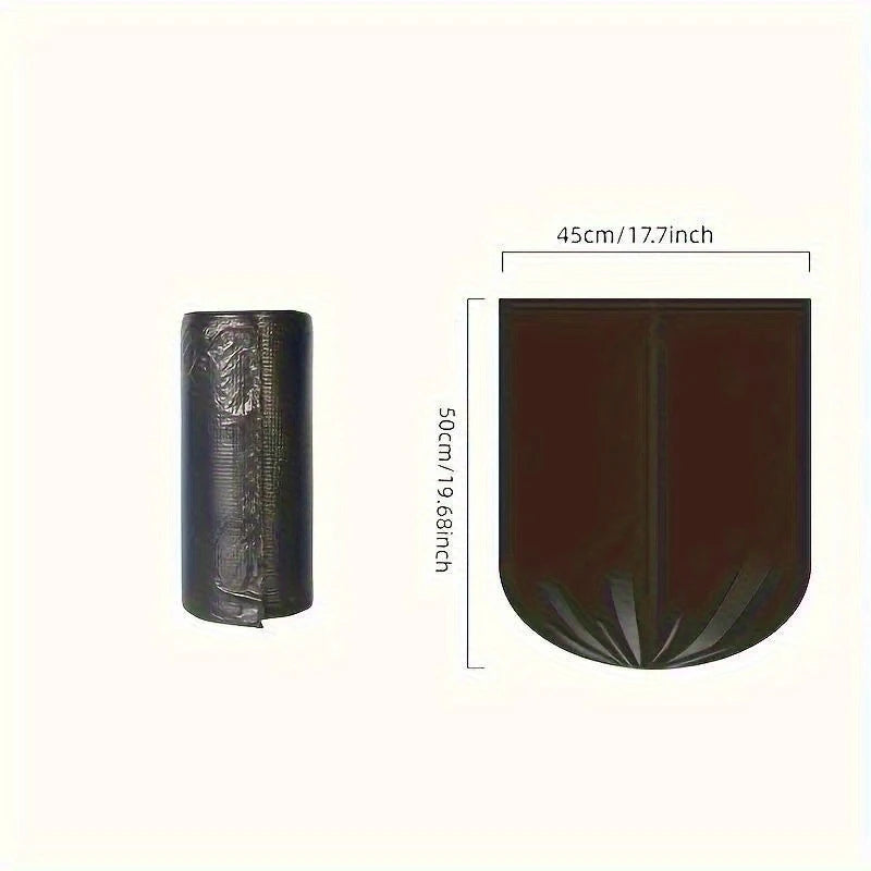 10 Rolls of Black Trash Bags, 1 Roll Contains 20 Bags,  Strong Plastic Bags, Suitable for Home, Office