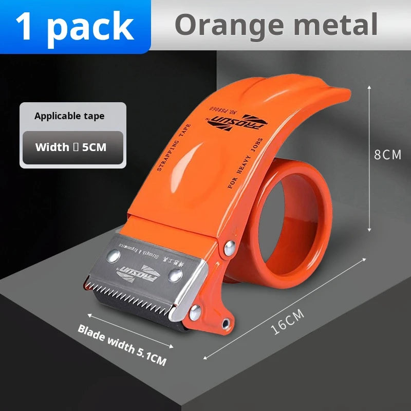 Transport Packaging Tape Dispenser, Heavy Duty Metal Packaging Tape Gun, Handheld Tape Cutter