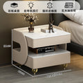 Modern Designer Nightstands With Lock Minimalist Premium Aesthetic Bedside Table Metal Legs Glamour Table De Nuit Furnitures