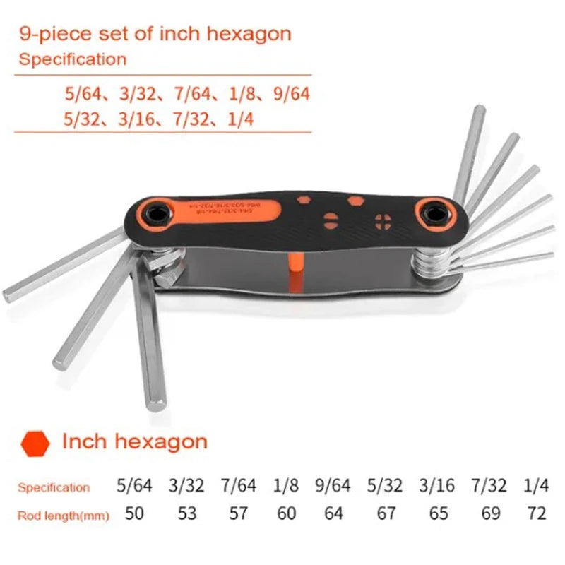 Allen Keys Wrench Folding Torx Screwdriver, Special Work Spanner Key Set, Universal Hardware Hand Tools, Fixed Hex Wrench