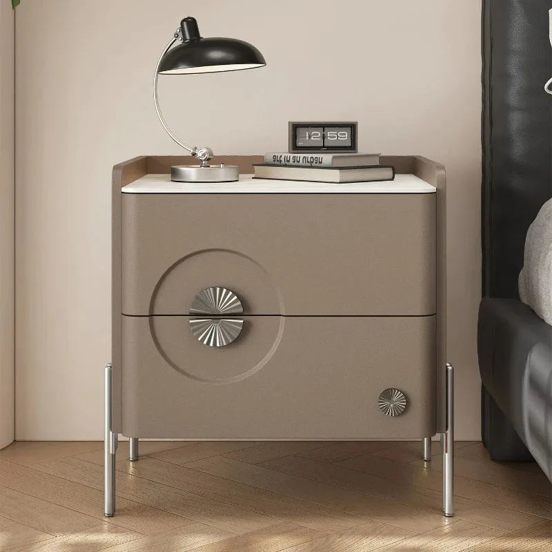 Storage Modern Large Quality Nightstand Vintage Trendy Bedside Table American Fashion Table Chevet Home Bedroom Furniture