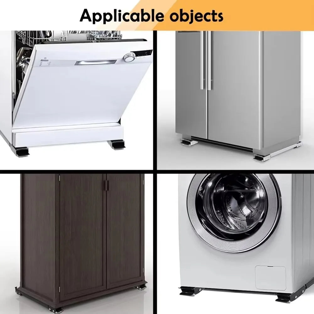 Set of 2 Heavy-Duty Furniture Dollies Featuring 24 Swivel Wheels for Easy Appliance Mobility